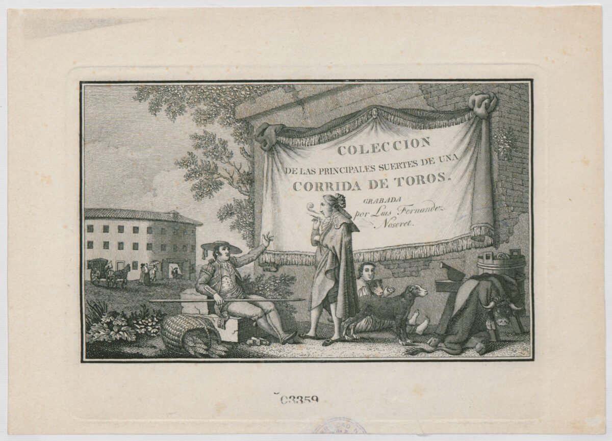 <span class="numbwork">0561</span > <span class="bullwork">•</span > Colección de las principales suertes de una corrida de toros (Portada) - Image 2