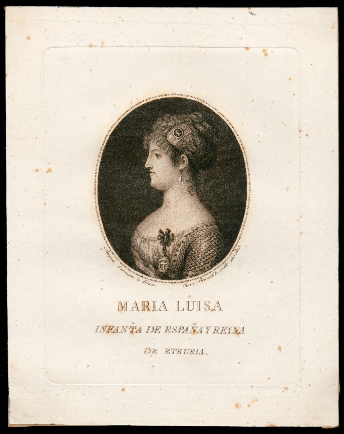 <span class="numbwork">0587</span > <span class="bullwork">•</span > Retrato de Maria Luisa - Infanta de España (Reina de Etruria) - Image 2