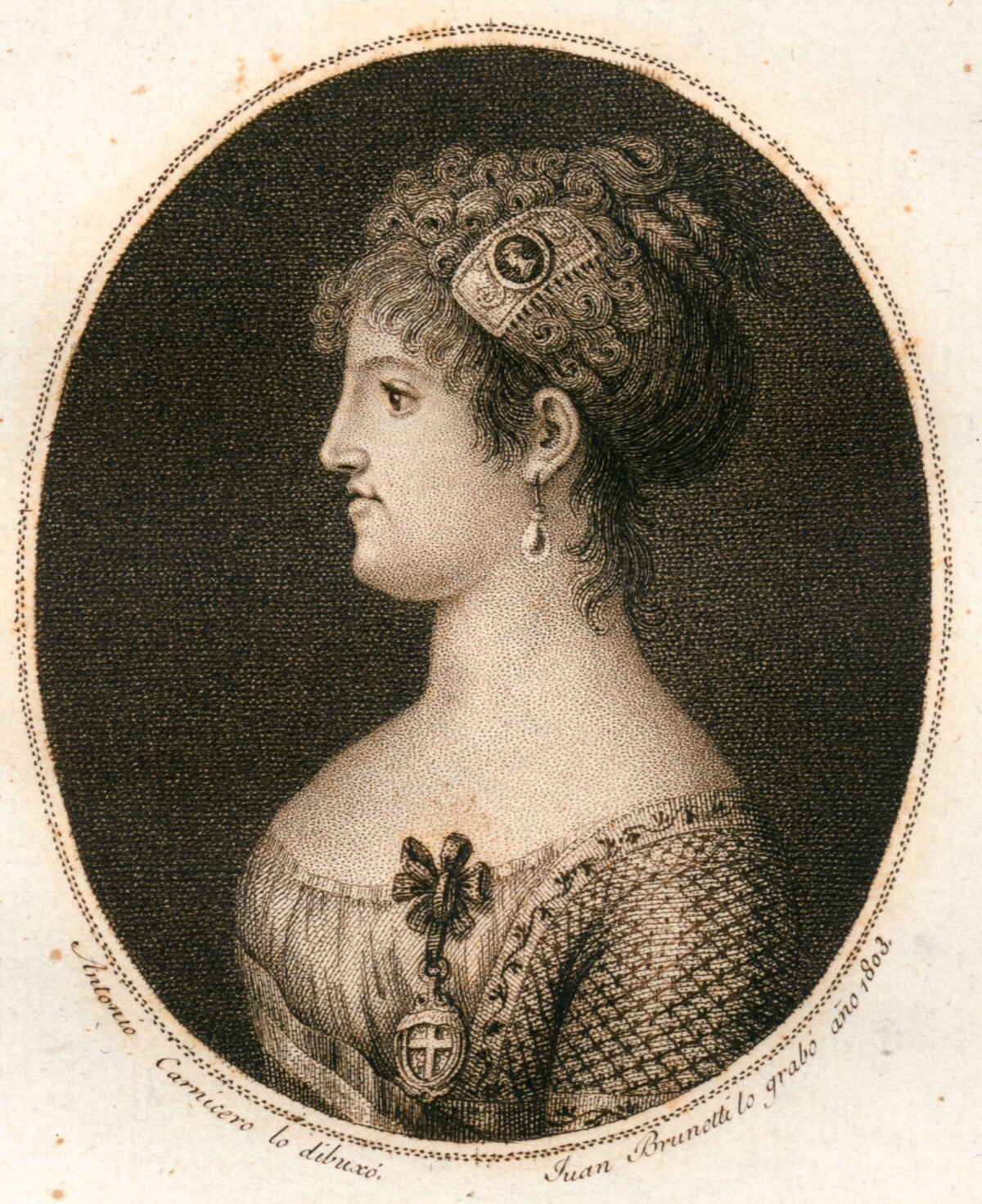 <span class="numbwork">0587</span > <span class="bullwork">•</span > Retrato de Maria Luisa - Infanta de España (Reina de Etruria)