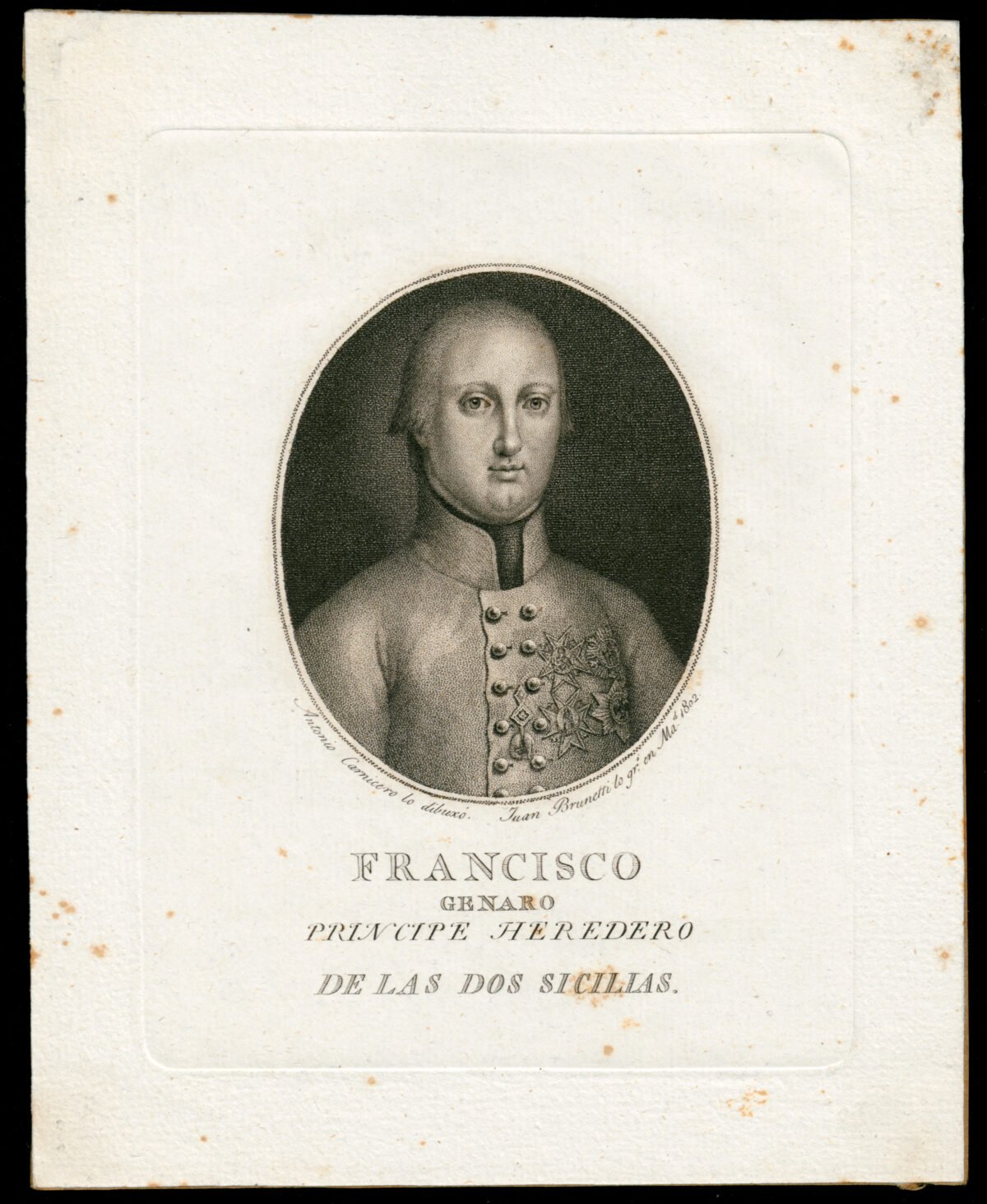 <span class="numbwork">0588</span > <span class="bullwork">•</span > Retrato de Francisco Genaro (Príncipe heredero de las dos Sicilias) - Image 2
