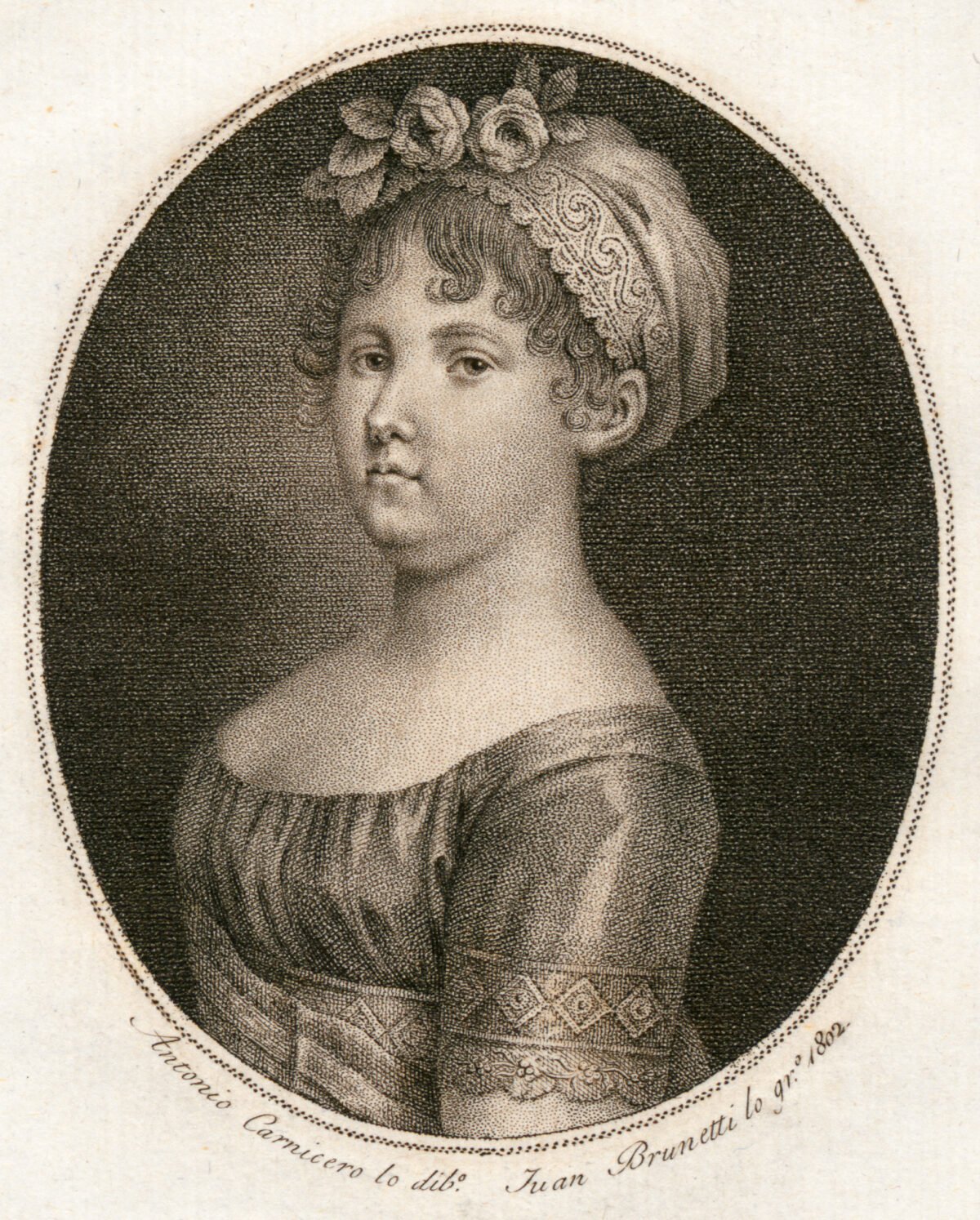 <span class="numbwork">0589</span > <span class="bullwork">•</span > Retrato de María Isabel - Infanta de España (Princesa de las dos Sicilias)