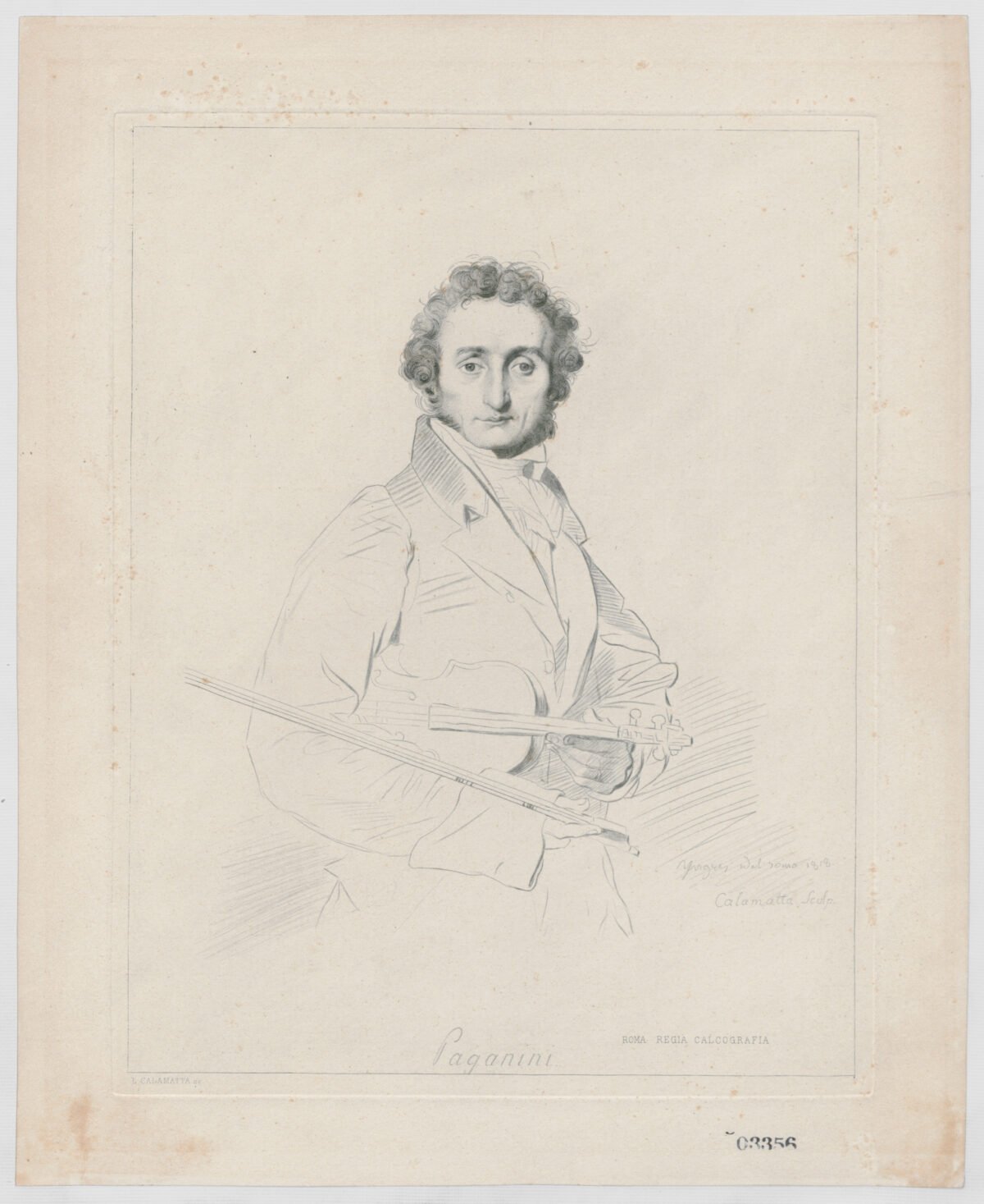 <span class="numbwork">0596</span > <span class="bullwork">•</span > Retrato de Niccolo Paganini  - Image 2