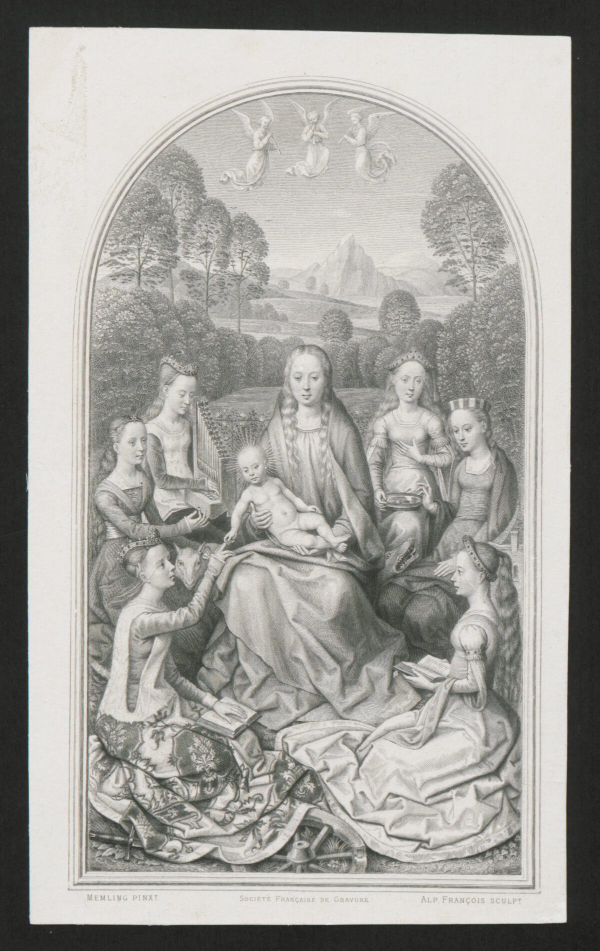 <span class="numbwork">0622</span > <span class="bullwork">•</span > La Santísima Virgen con el niño Jesús y varias santas - Image 2
