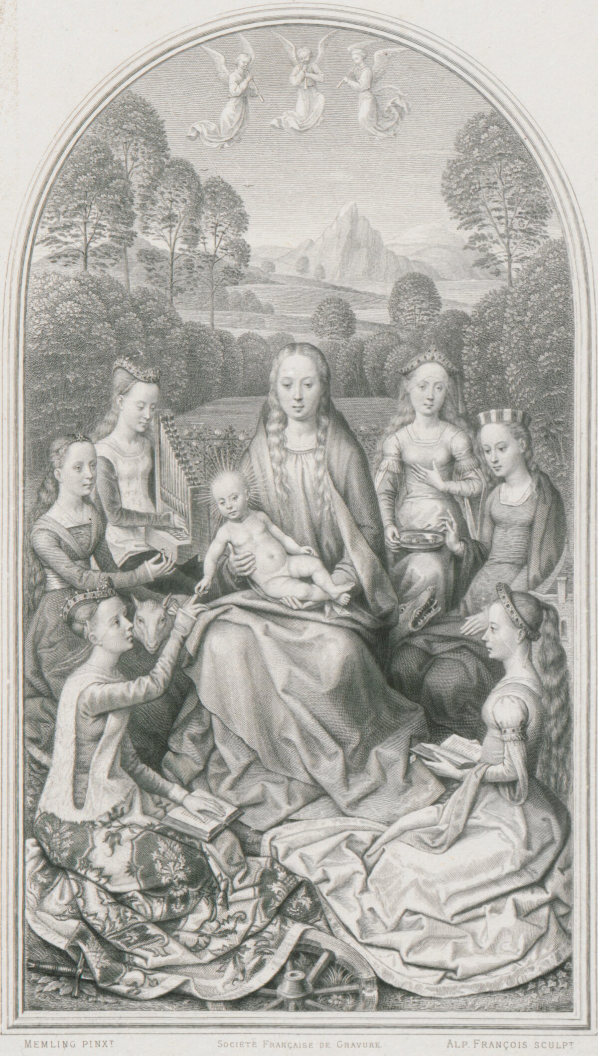 <span class="numbwork">0622</span > <span class="bullwork">•</span > La Santísima Virgen con el niño Jesús y varias santas
