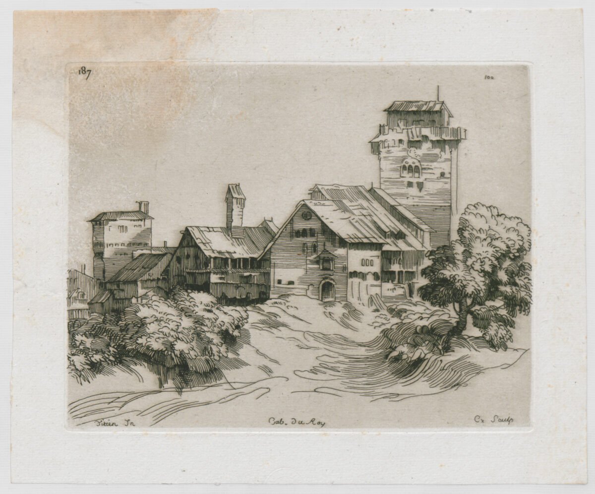 <span class="numbwork">0648</span > <span class="bullwork">•</span > Paisaje de un pueblo con una torre - Image 2