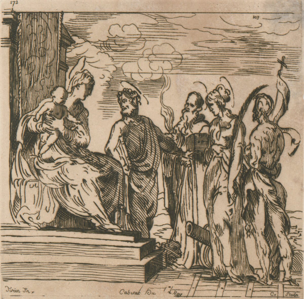 <span class="numbwork">0653</span > <span class="bullwork">•</span > La Virgen y el Niño con cuatro santos