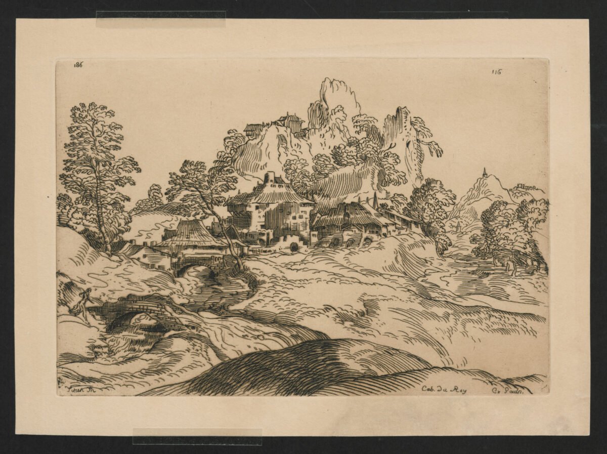 <span class="numbwork">0694</span > <span class="bullwork">•</span > Paisaje con un pueblo - Image 2