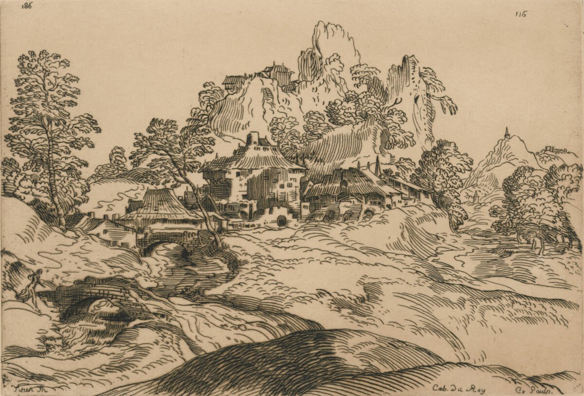 <span class="numbwork">0694</span > <span class="bullwork">•</span > Paisaje con un pueblo