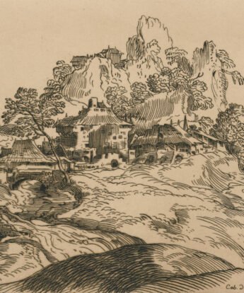 <span class="numbwork">0694</span > <span class="bullwork">•</span > Paisaje con un pueblo