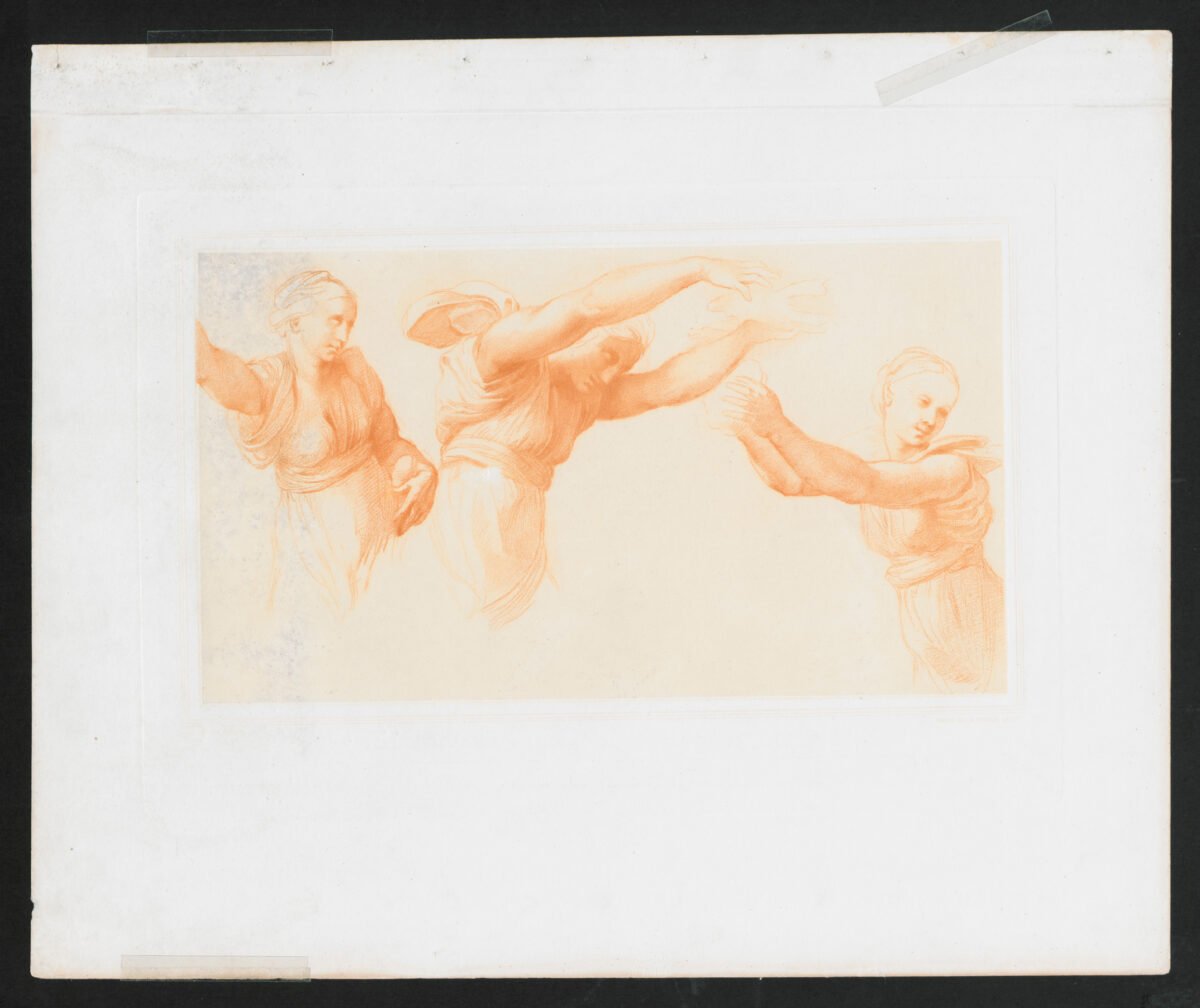 <span class="numbwork">0696</span > <span class="bullwork">•</span > Estudio de tres figuras de Hores para "El festival de los dioses" - Image 2
