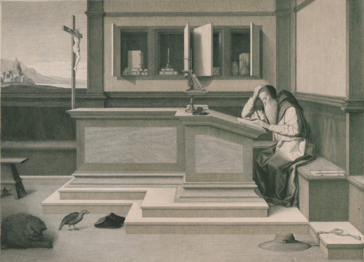 <span class="numbwork">0704</span > <span class="bullwork">•</span > San Jerónimo en su estudio