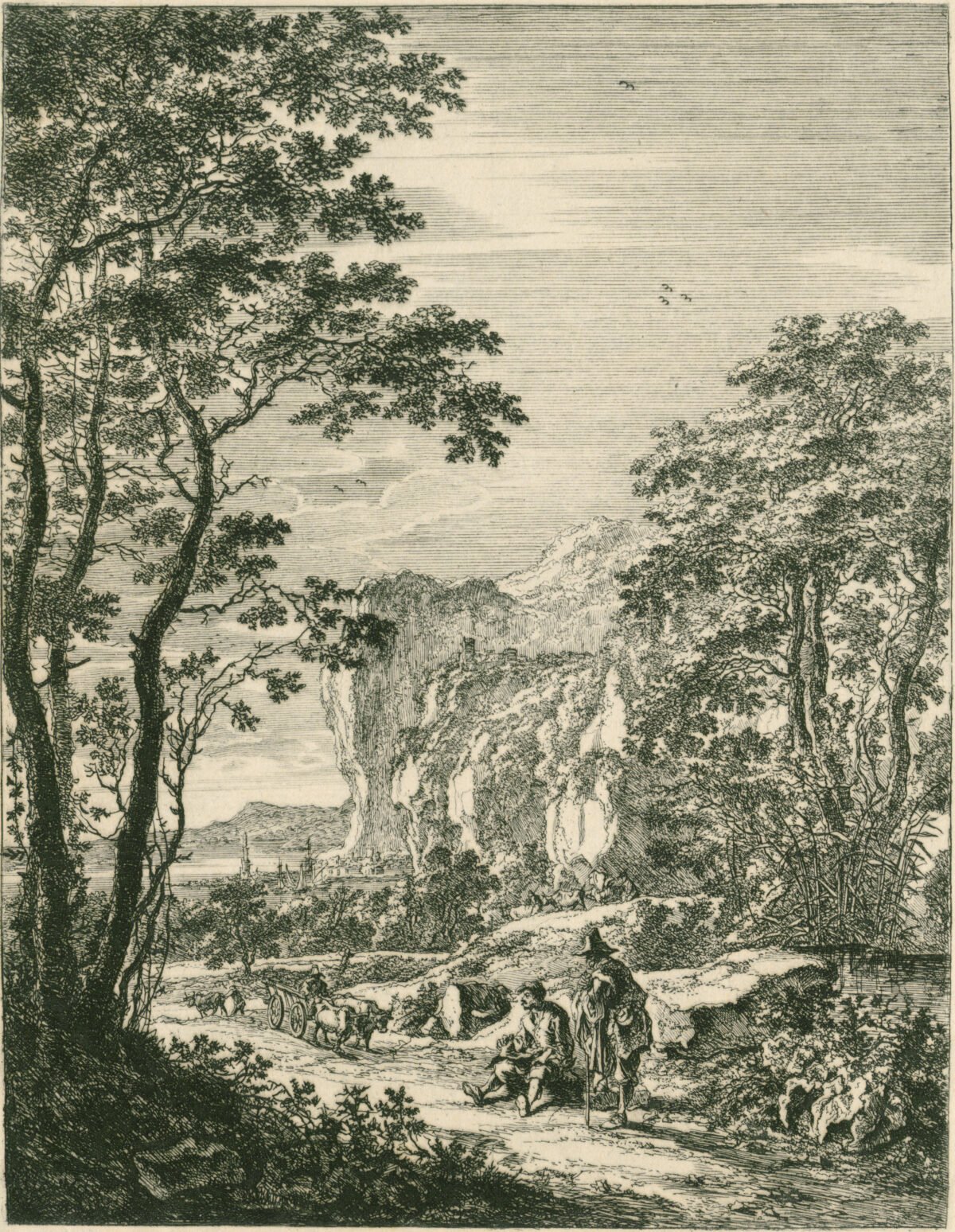 <span class="numbwork">0745</span > <span class="bullwork">•</span > Paisaje con un camino que conduce al bosque