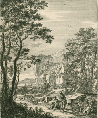 <span class="numbwork">0745</span > <span class="bullwork">•</span > Paisaje con un camino que conduce al bosque