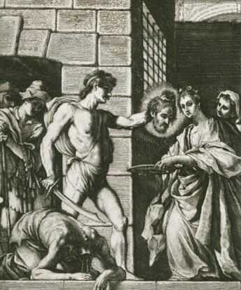 <span class="numbwork">0753</span > <span class="bullwork">•</span > El verdugo presentando la cabeza de San Juan Bautista a Salomé