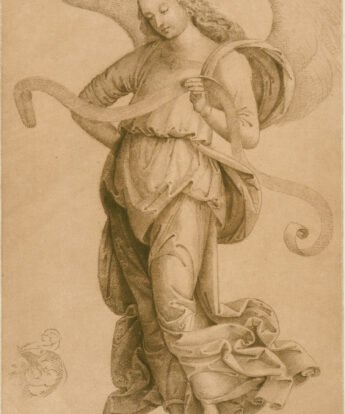 <span class="numbwork">0768</span > <span class="bullwork">•</span > Estudio de un ángel de pie