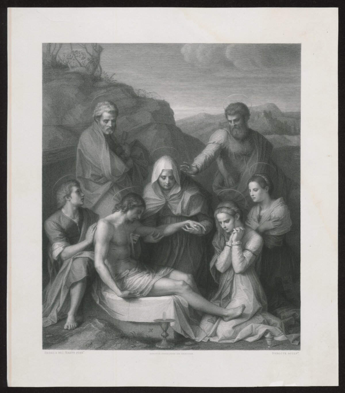 <span class="numbwork">0775</span > <span class="bullwork">•</span > La Piedad con santos (El entierro de Jesucristo) - Image 2