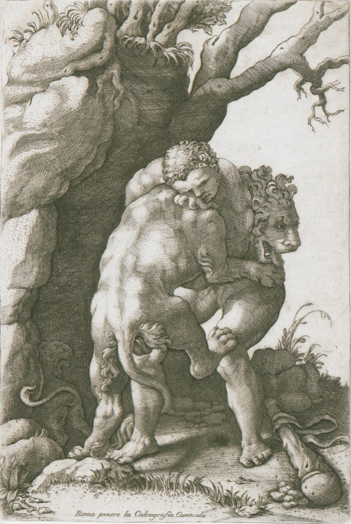 <span class="numbwork">0782</span > <span class="bullwork">•</span > Hércules estrangulando al león de Nemea