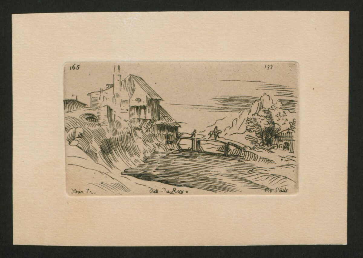 <span class="numbwork">0783</span > <span class="bullwork">•</span > Paisaje con una casa y un puente - Image 2