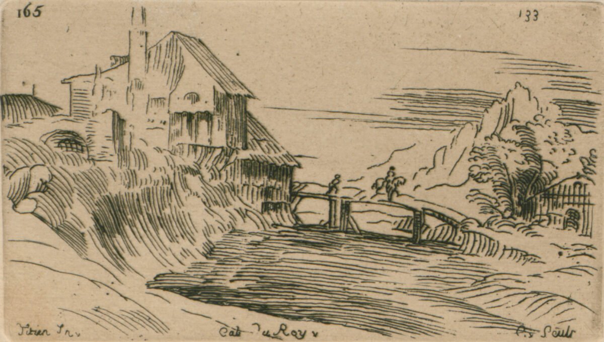 <span class="numbwork">0783</span > <span class="bullwork">•</span > Paisaje con una casa y un puente