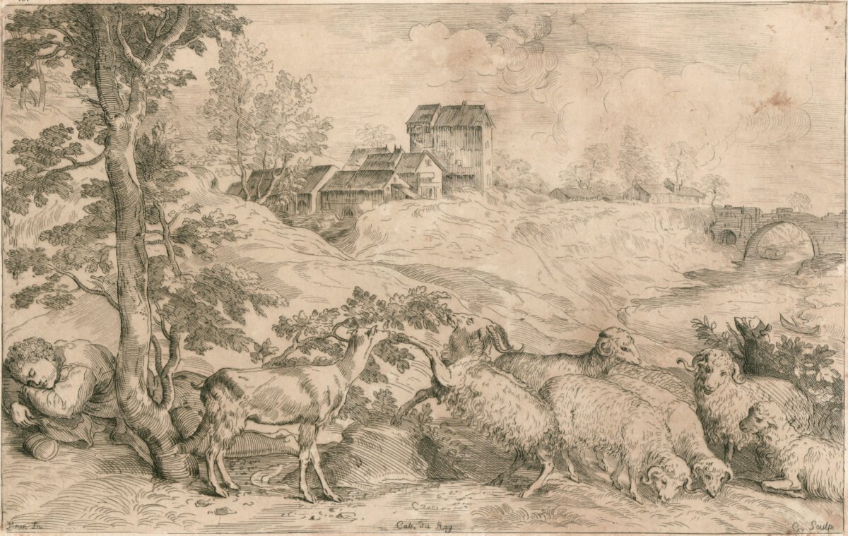 <span class="numbwork">0812</span > <span class="bullwork">•</span > Paisaje con un pastor dormido