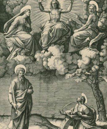 <span class="numbwork">0815</span > <span class="bullwork">•</span > Cristo, la Virgen y San Juan Bautista con los santos Pablo y Catalina
