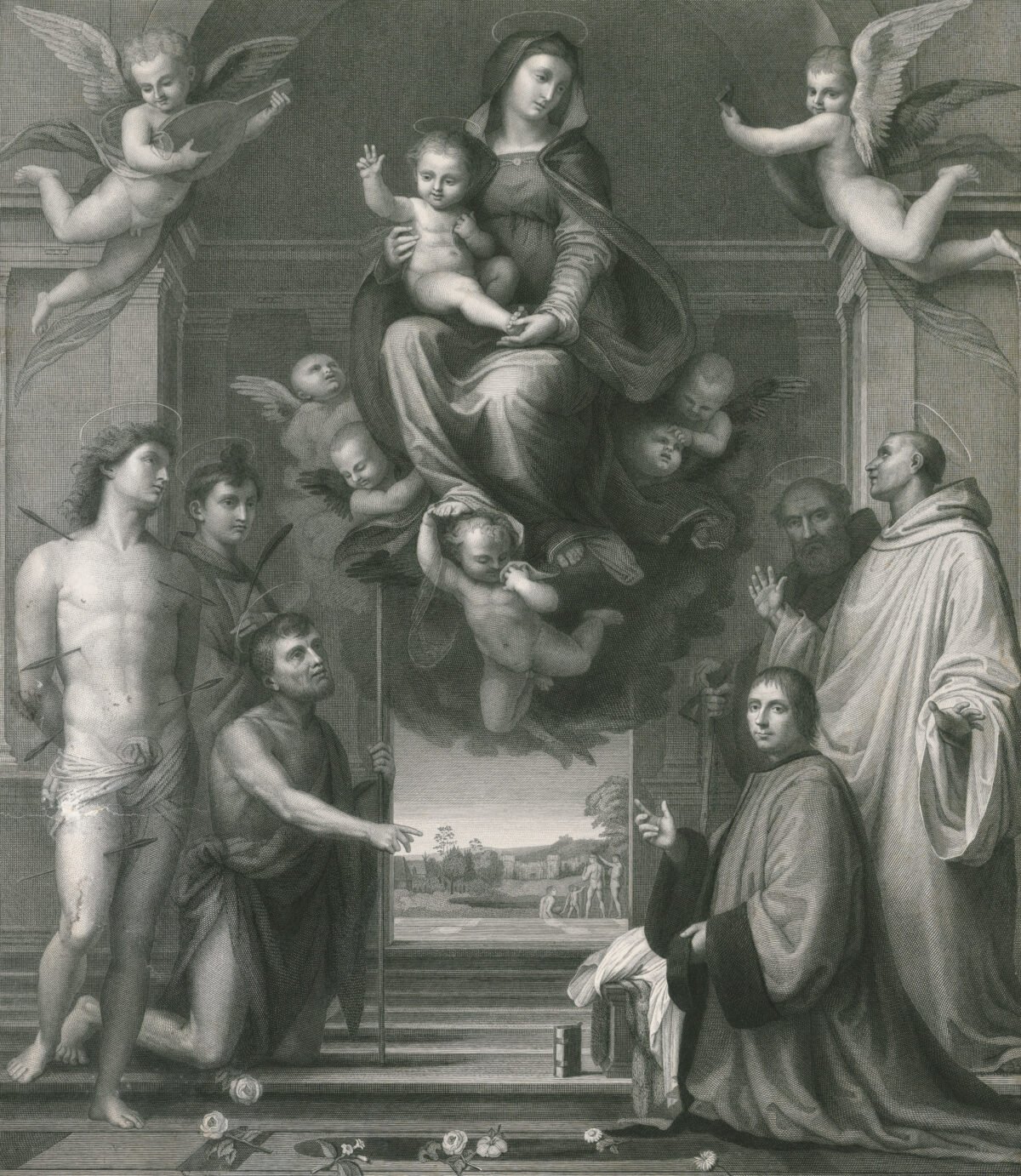 <span class="numbwork">0836</span > <span class="bullwork">•</span > La Virgen y el Niño con los santos