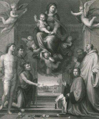 <span class="numbwork">0836</span > <span class="bullwork">•</span > La Virgen y el Niño con los santos