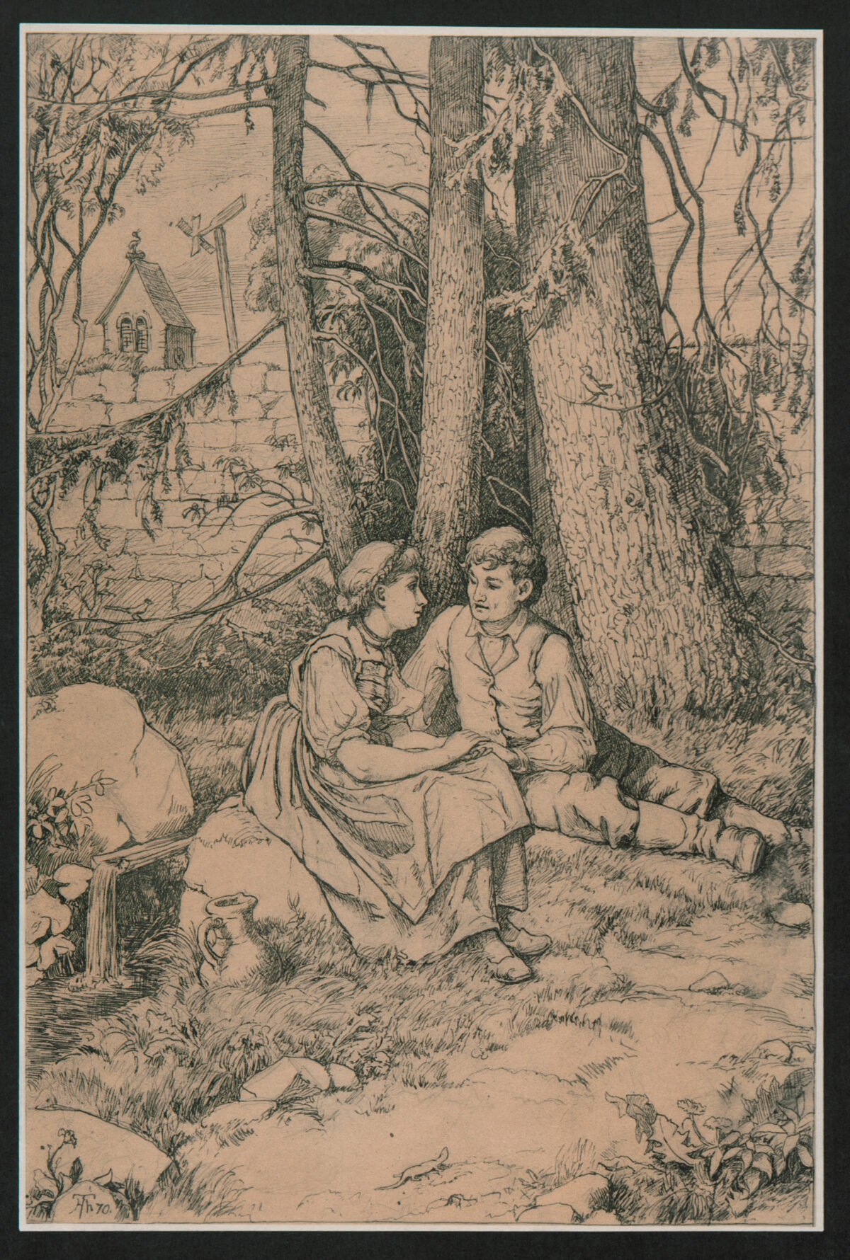<span class="numbwork">0861</span > <span class="bullwork">•</span > Pareja en el bosque - Image 2