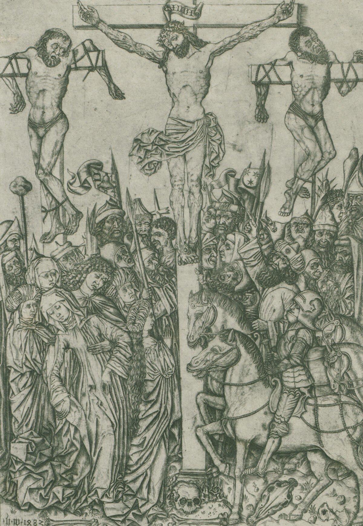 <span class="numbwork">0882</span > <span class="bullwork">•</span > La crucifixión de Cristo con los dos ladrones