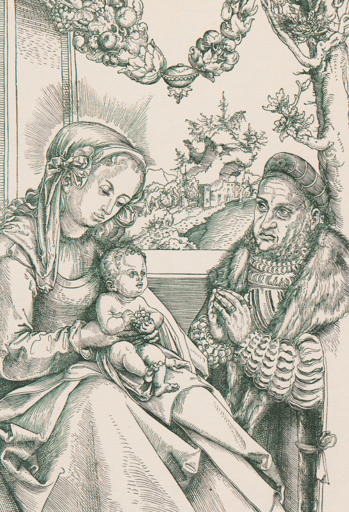 <span class="numbwork">0889</span > <span class="bullwork">•</span > La Virgen y el Niño adorados por Federico el Sabio de Sajonia