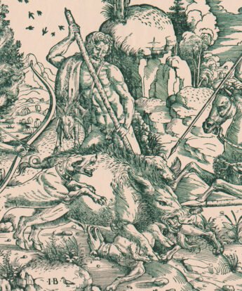 <span class="numbwork">0897</span > <span class="bullwork">•</span > Atalanta y Meleagro cazando el jabalí de Calidón
