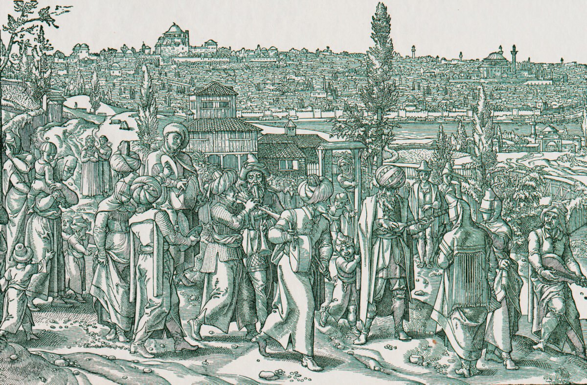 <span class="numbwork">0913</span > <span class="bullwork">•</span > Una procesión frente a la ciudad de Constantinopla