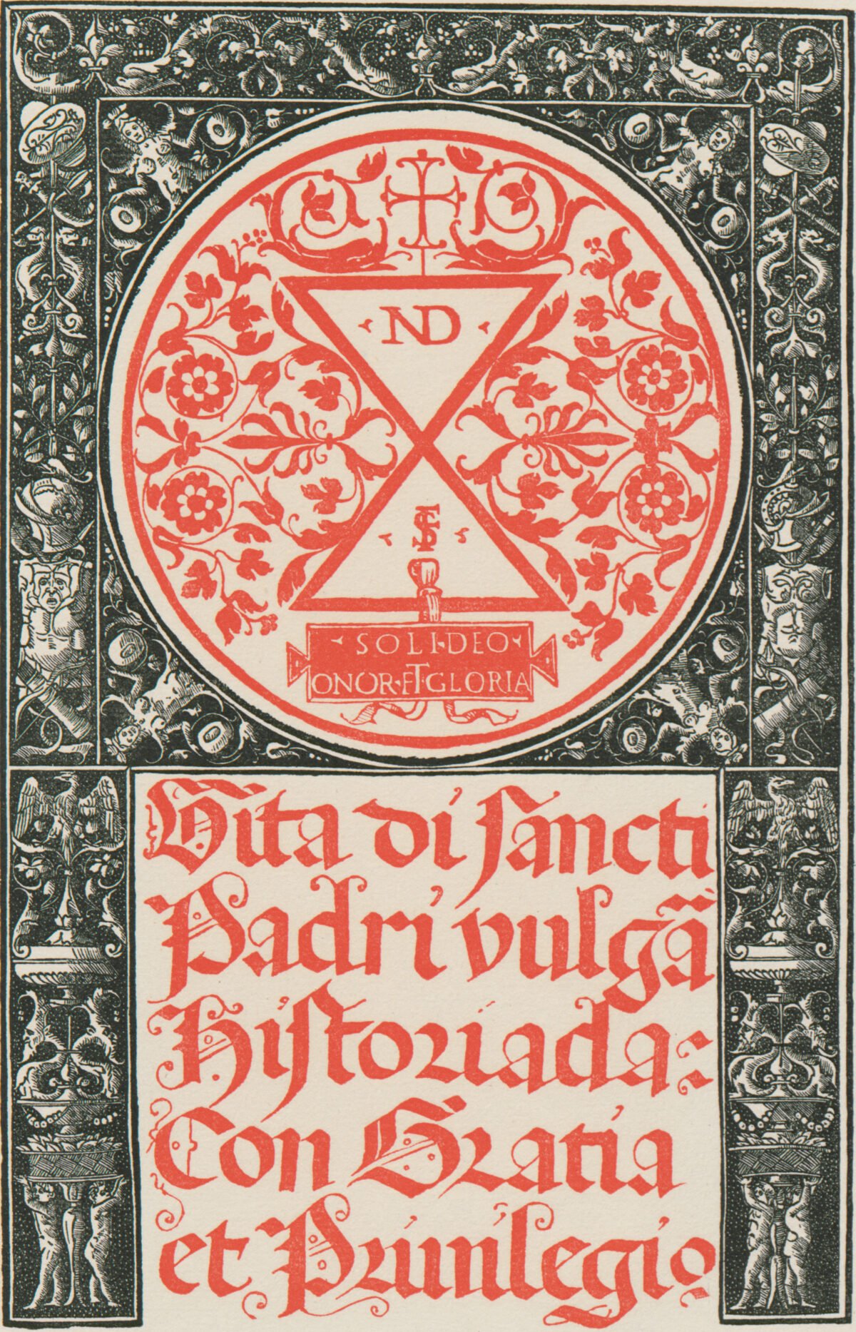 <span class="numbwork">0919</span > <span class="bullwork">•</span > Portada de un relato de la vida de los Santos Padres