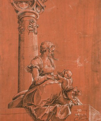 <span class="numbwork">0931</span > <span class="bullwork">•</span > La Virgen y el Niño ante una columna