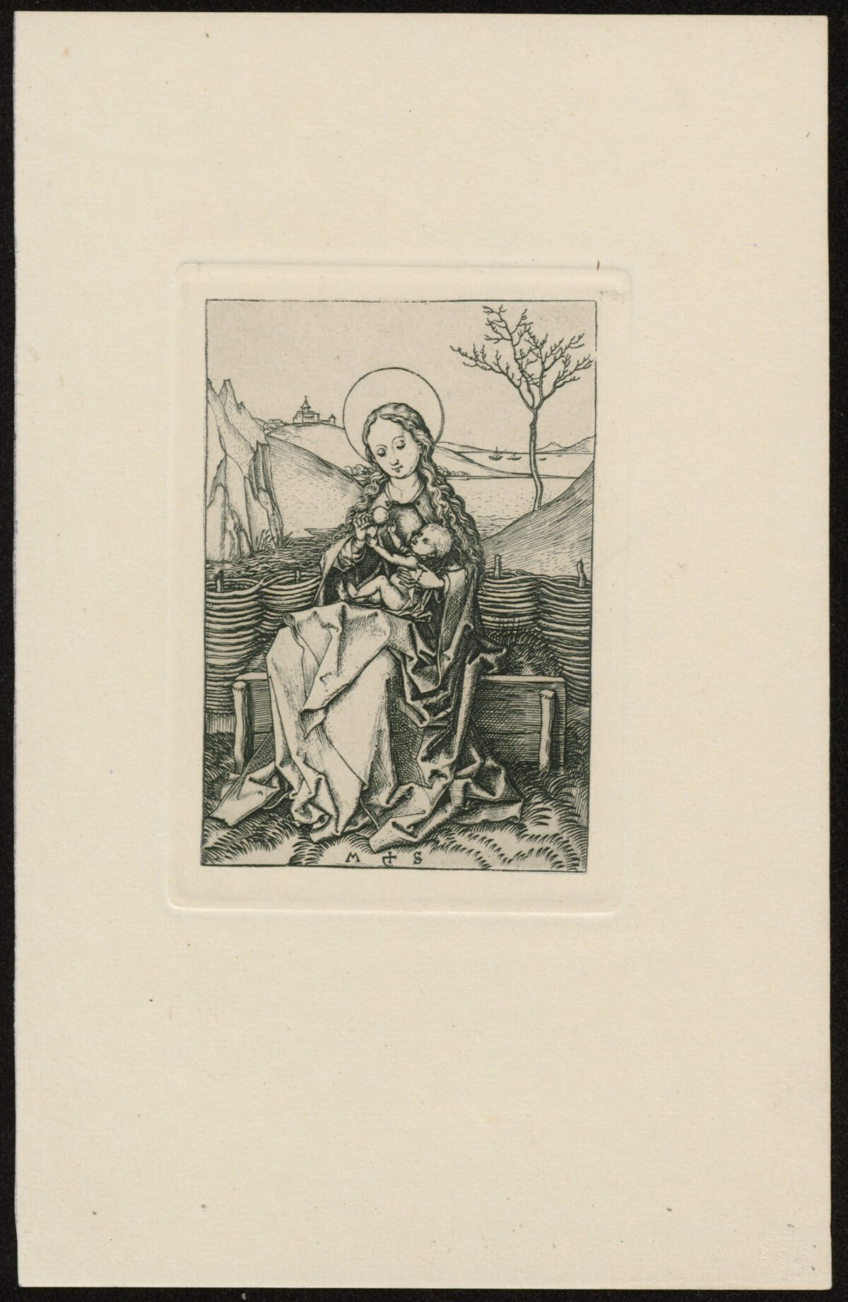<span class="numbwork">0953</span > <span class="bullwork">•</span > Virgen con el Niño en un banco de hierba - Image 2