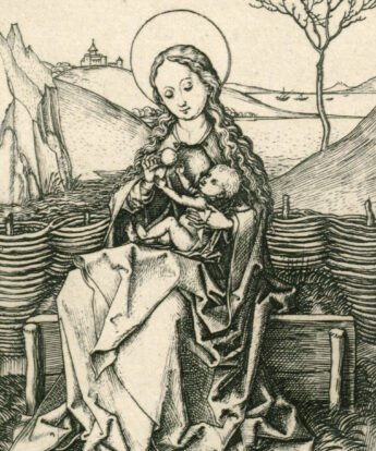 <span class="numbwork">0953</span > <span class="bullwork">•</span > Virgen con el Niño en un banco de hierba