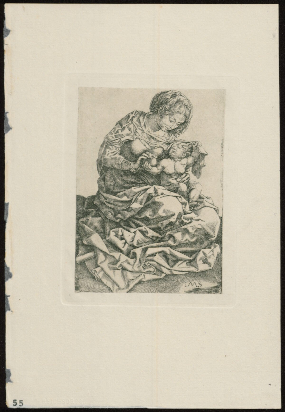 <span class="numbwork">0954</span > <span class="bullwork">•</span > Virgen con el Niño (sentada en el suelo) - Image 2
