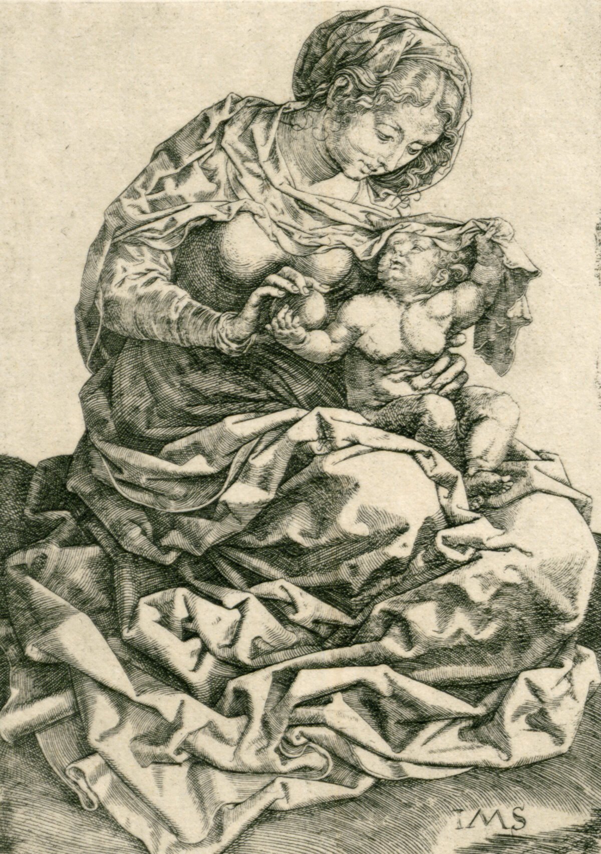 <span class="numbwork">0954</span > <span class="bullwork">•</span > Virgen con el Niño (sentada en el suelo)