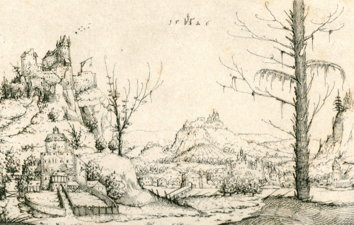 <span class="numbwork">0962</span > <span class="bullwork">•</span > Paisaje con un castillo en lo alto de una roca