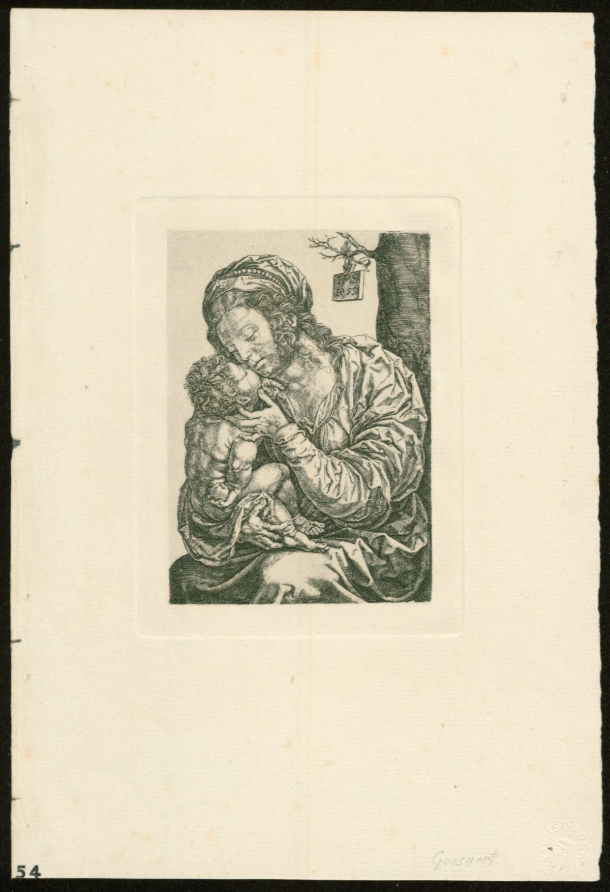 <span class="numbwork">0977</span > <span class="bullwork">•</span > La Virgen y el Niño sentados al pie de un árbol - Image 2