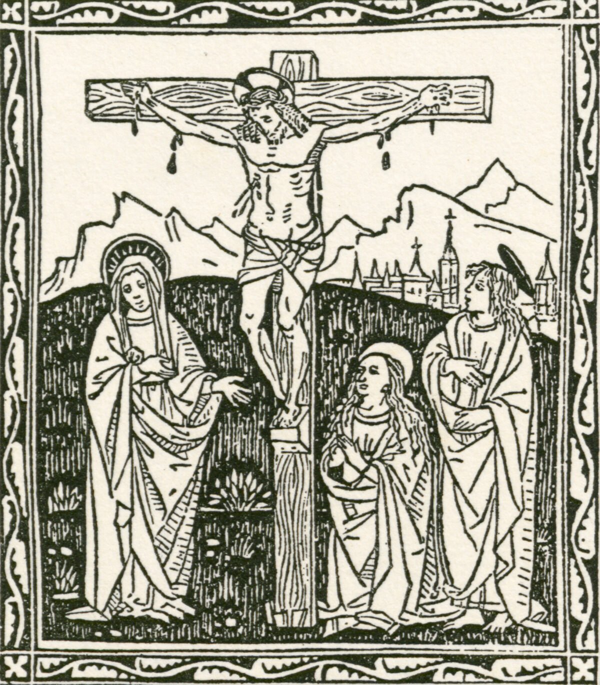 <span class="numbwork">0978</span > <span class="bullwork">•</span > Cristo en la cruz (con María y María Magdalena)