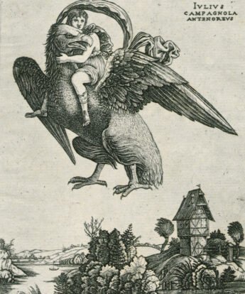<span class="numbwork">0981</span > <span class="bullwork">•</span > Ganímedes de niño montando una gran águila (Zeus)
