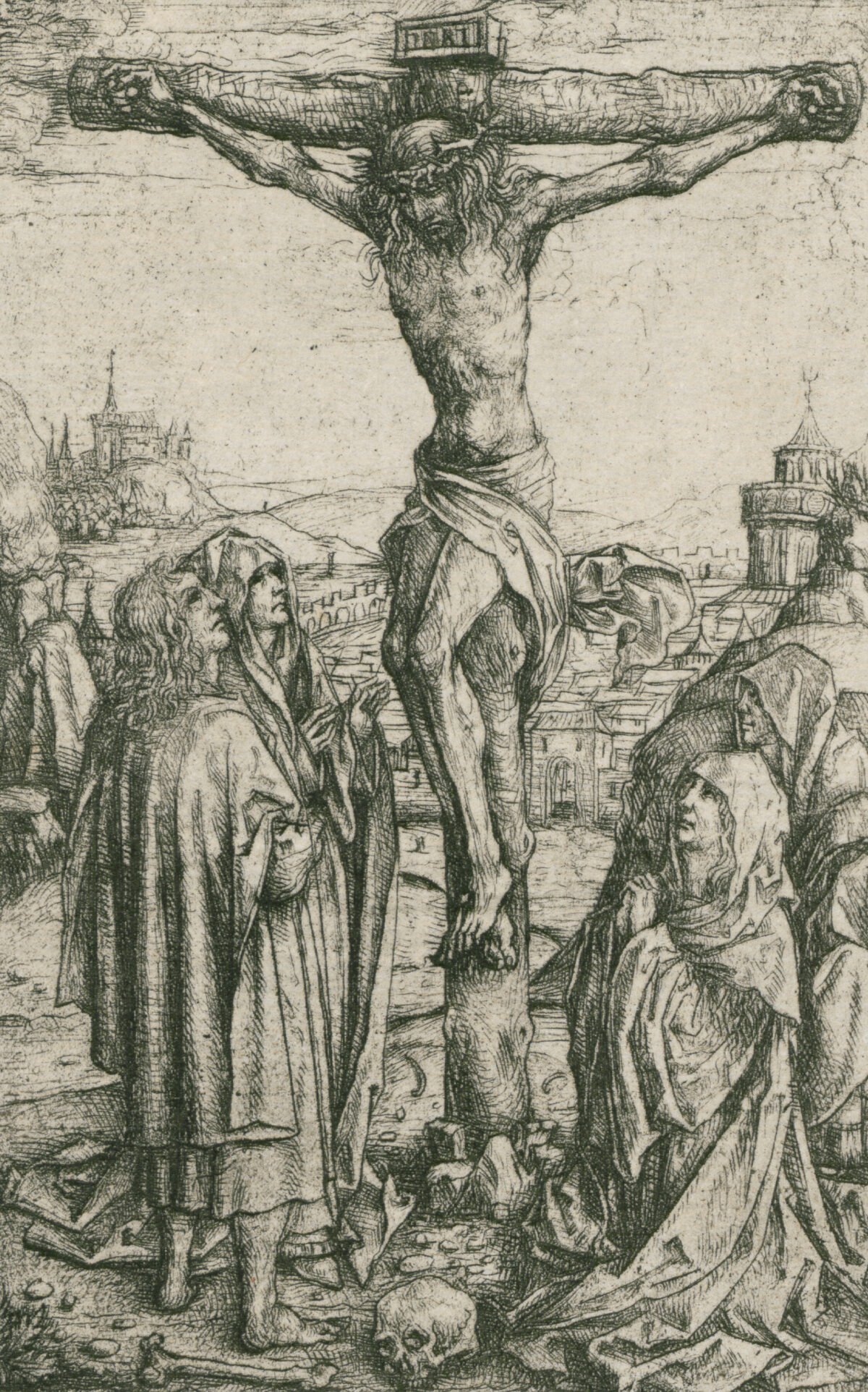 <span class="numbwork">0988</span > <span class="bullwork">•</span > La Crucifixión con María, San Juan y dos santas mujeres.