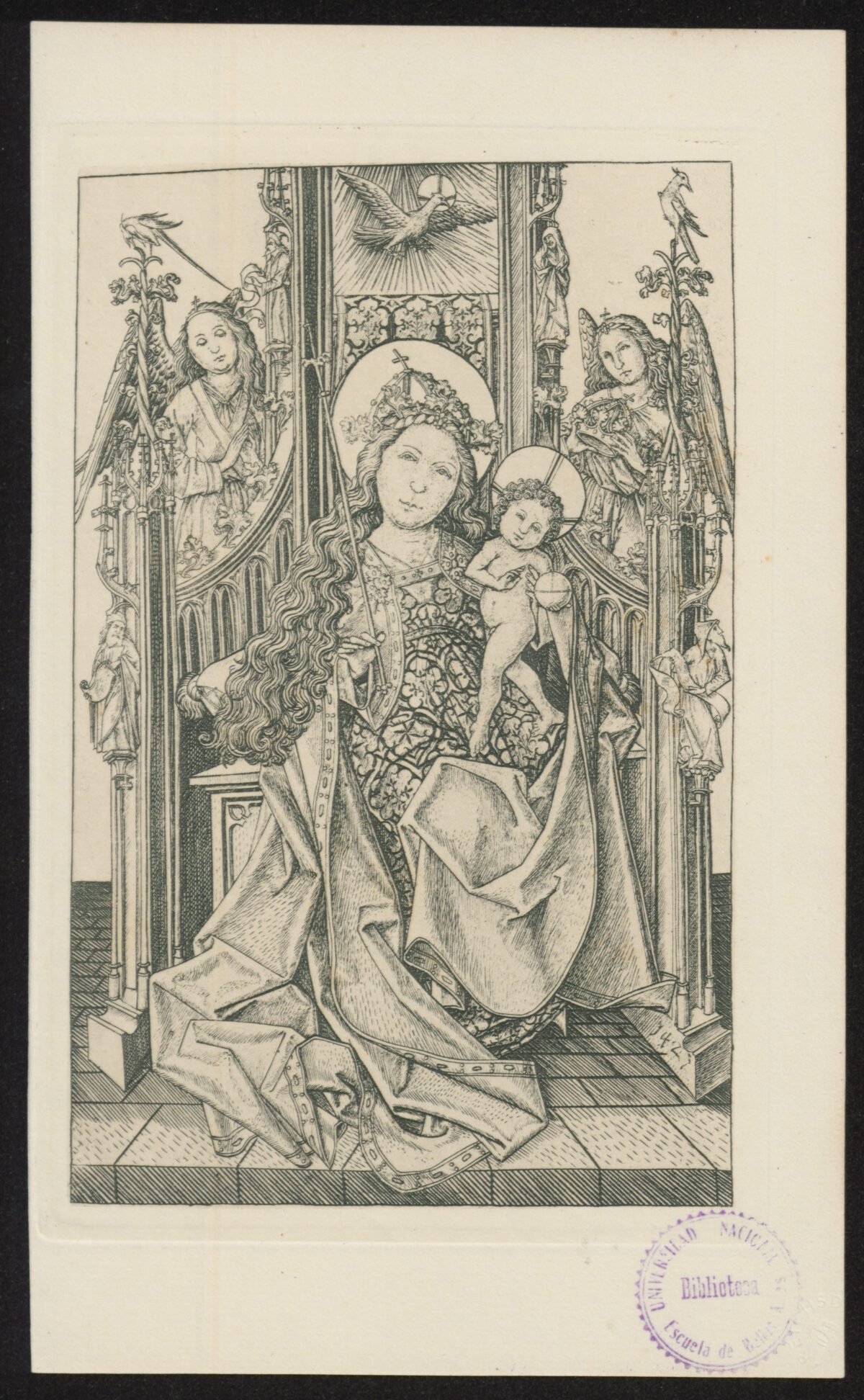 <span class="numbwork">0993</span > <span class="bullwork">•</span > La Virgen y el Niño entronizados - Image 2