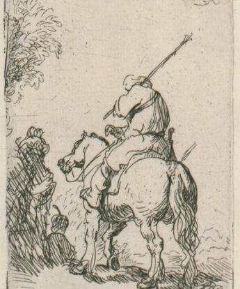<span class="numbwork">0121</span > <span class="bullwork">•</span > Soldado con turbante montado en un caballo