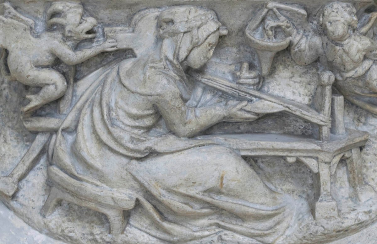 <span class="numbwork">1830</span > <span class="bullwork">•</span > Dama en el telar
